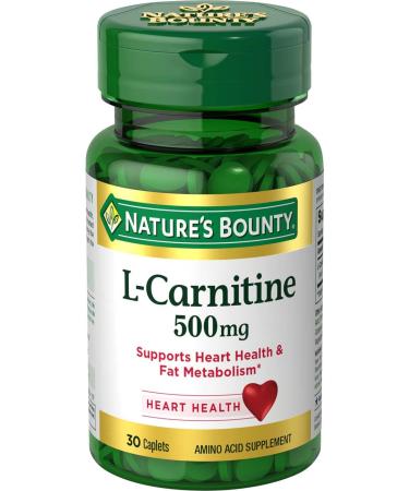 Nature's Bounty L-Carnitine 500 mg, 30 Tablets - Buy Online on GoSupps.com