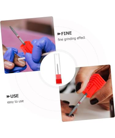 FRCOLOR Nail Polisher Nails Drill Bits Manicure Accessories Nail Drill Bits for Acrylic Nails Nail Bits for Nail Drill Nail Art Tools Nail Art Drill Bits Drill Bit for Acrylic Nails 7.00X1.30X1.30CM Red - Buy Online on GoSupps.com