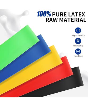 OKSTENCK Resistance Bands Exercise Bands with 5 Different Resistance Levels Resistance Fitness Exercise Band Made of Natural Skin-Friendly Material Comes with Carrying Bag Indoor and Outdoor Home gym. - Buy Online on GoSupps.com
