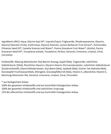 Eco Cosmetics Self-Tanning Lotion with Pomegranate & Goji Berry - 75ml - Natural Sunless Tanning for All Skin Types - Buy Online on GoSupps.com