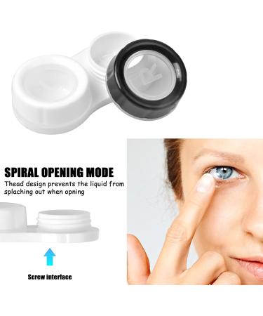 20PC Contact Lens Container Set - Travel-Friendly Screw Cap Cases in 5 Colors for Lenses & Glasses - Buy Online on GoSupps.com