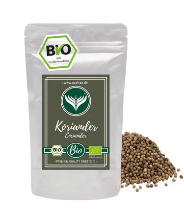 Azafran ORGANIC Coriander seeds whole - Coriander seeds (grains) 250g 250 g (1 pack) - Buy Online on GoSupps.com