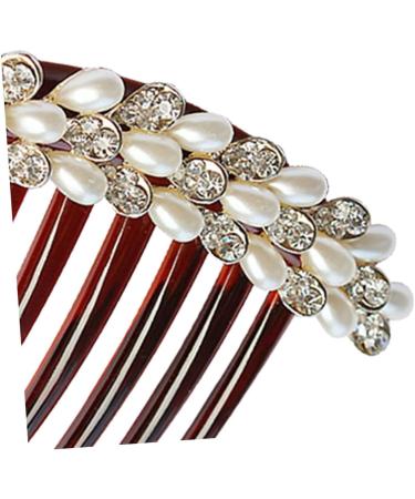 Ipetboom Hair Comb Hair Accessories Unique Design Thin Hair Retro Style Bridal Side Comb Girls Hair Styling Hair Clip Comb Different Occasions Durable Rhinestone Comb Alloy Headgear Women's - Buy Online on GoSupps.com