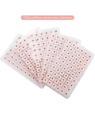 1200 Pieces Ear Press Seeds - Disposable Natural Ear Care Patches for Acupuncture Point Massage | Premium Quality Press Seeds for Wellness - Buy Online on GoSupps.com