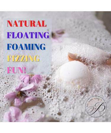 Natural Bubble Bath Bombs Gift Set with Shea & Coco Butter | Organic Spa Stuff for Women | Scented Bath Bomb Set | Mother's Day Gift with Bonus Pink Hair Towel - Buy Online on GoSupps.com