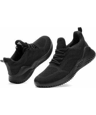 Kapsen Men's Non Slip Running Shoes - Ultra Light Breathable Fashion Sneakers 9.5 Full Black - Buy Online on GoSupps.com