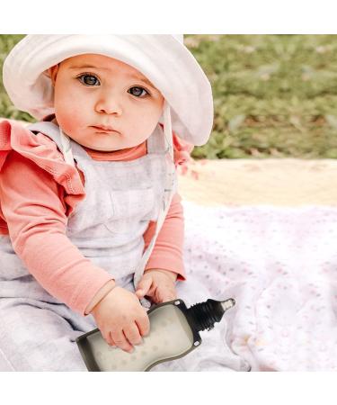 Haakaa Reusable Silicone Pouch Bottle 9 oz - Self Feeding Baby Bottle | Breastmilk Storage Bag | Leakproof & Freezer Safe - 1 Count - Buy Online on GoSupps.com