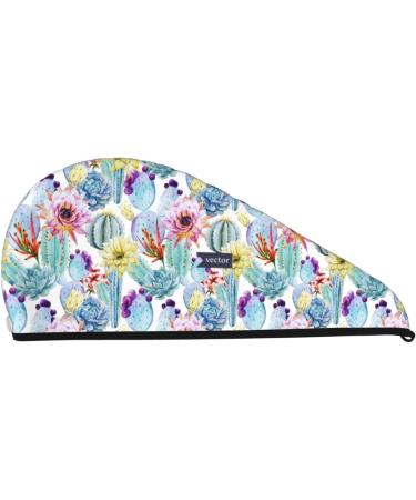Shop Cactus1 Microfiber Hair Towel - Soft Super Absorbent Coral Velvet Wrap for Long Curly & Thick Hair - Buy Online on GoSupps.com