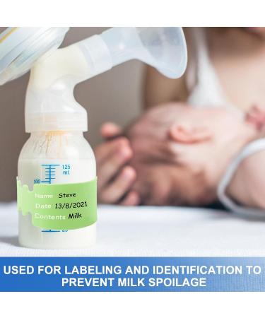 NASHARIA Reusable Baby Bottle Labels for Daycare - 20PCS Silicone Labels with Marker Pens - Waterproof & Colorful - Buy Online on GoSupps.com