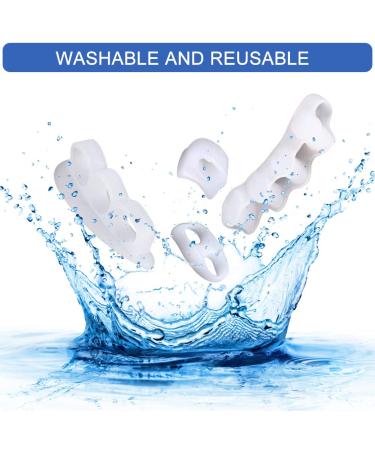 Toe Spreader Set for Hallux Valgus | Silicone Toe Separator & Hammer Toe Correction - Unisex Solution - Buy Online on GoSupps.com