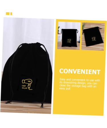 Healifty 3pcs Hair Dryer Storage Bag Black Favor Bags Hairdryer Hair Dryer Bags Bra Hair Curler Travel - Buy Online on GoSupps.com