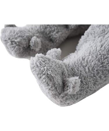 JiAmy Baby Hooded Romper Winter Jumpsuit Flannel Outfit | Gray 9-12 Months - Buy Online on GoSupps.com
