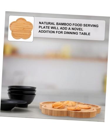 Alipis 1pc Tray Cottage Cheese with Fruit Wooden Bandejas para Comida Food Plate Coffee Table Snack Yellow 25X25X1.5CM - Buy Online on GoSupps.com