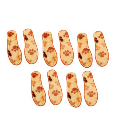 NOLITOY 5 Pairs Winter Insoles for Plush Shoe Insoles Warm Insoles for Fuzzy Slipper Insoles Winter Feet Warmer Winter Shoe Pad Warm Cozy Insoles Child Comfortable Cotton Insole