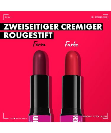 NYX Professional Makeup Wonder Stick - Deep Magenta + Ginger | Vegan Moisturizing Hyaluronic Acid | 1 Pack - Buy Online on GoSupps.com