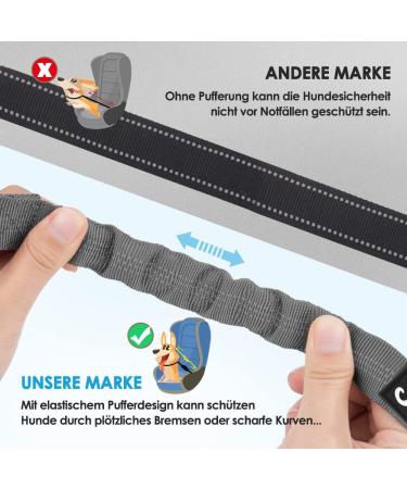 Slowton Dog Car Belt - 2PC Adjustable Reflective Headrest Straps for Safe Travel | Premium Dog Seatbelt - Buy Online on GoSupps.com