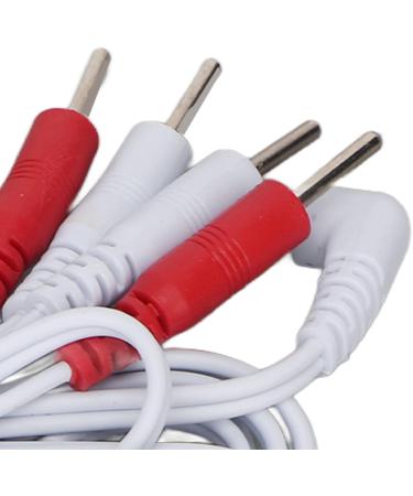 5-Piece Electrode Cable Set - 1 to 4 Pin 4.9ft Length 2.5mm Plug for TENS Unit - Boost Blood Circulation - International Shipping Available - Buy Online on GoSupps.com