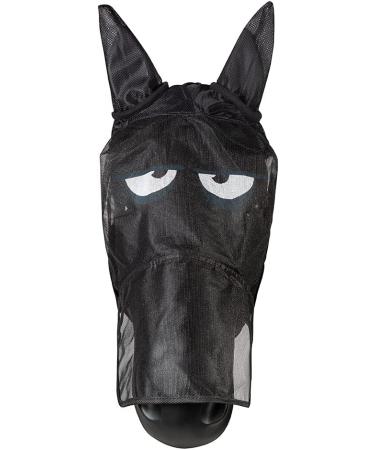 PFIFF 101013 Fly Mask Face Mask for Horses - Black-Grey Fly Protection for Ponies | Shop Internationally - Buy Online on GoSupps.com