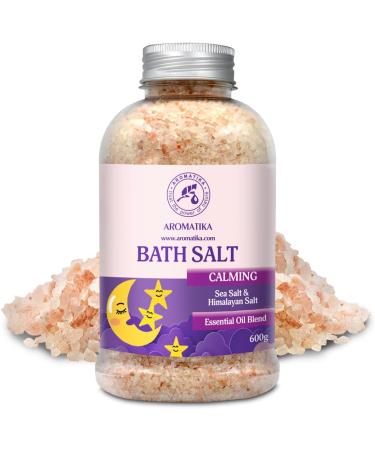 Soothing Swimming Salt 600g with Essential Oils | Sandalwood Lavender & Bergamot | Natural Bath Salt for Sleep & Relaxation | Personal Care - 1 Pack - Buy Online on GoSupps.com