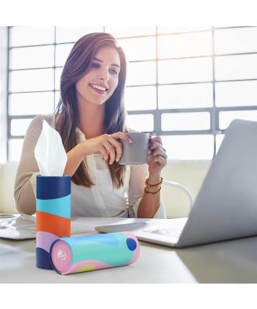 Elinnee Car Tissue: Disposable Face Towel for Car Cup Holder - Durable, Soft, and Comfortable (4 Canisters/200 Tissues) - Buy Online on GoSupps.com