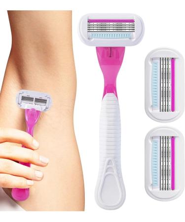 Aibyks Women's Razor | Portable Lady Shaver Set with 4-Layer Blade & Protective Mesh - Perfect for Leg & Body Hair Removal - Buy Online on GoSupps.com