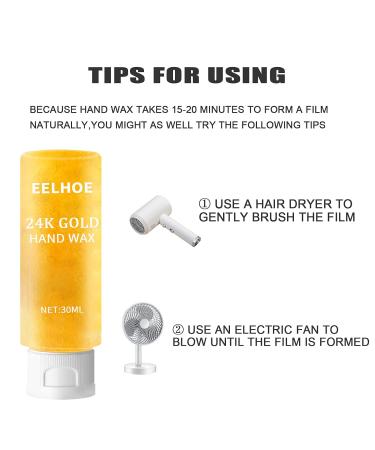 LKJYBG Peel Off Hand Wax Mask | 24K Moisturizing Paraffin Wax for Hand Care & Repair - 30ml - Buy Online on GoSupps.com