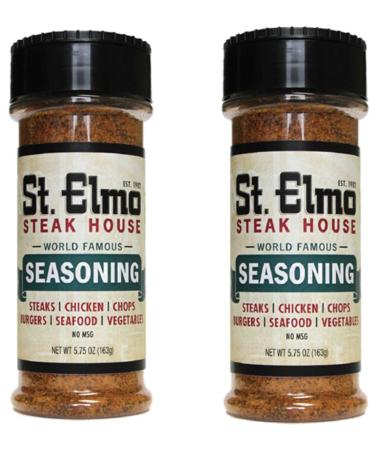 St. Elmo Steak House Seasoning or Sauce for Steak, 2-Pack (World Famous Seasoning) World Famous Saesoning