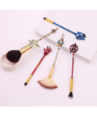 5Pcs Classical Movie Makeup Brushes - Professional Cosmetic Brushes Kit - Buy Online on GoSupps.com