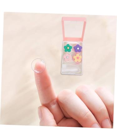 Gleavi 2er Box Invisible Pink Contact Lens Container | Portable Organizer for Lenses & Care Box - Buy Online on GoSupps.com