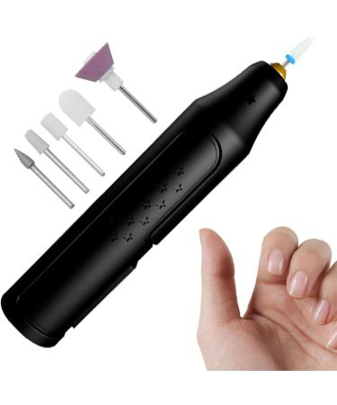 5 in 1 Electric Nail File USB Recharging Electric Nail Drill Adjustable Speed Cordless Manicure Machine Professional Portable Electric Manicure Pedicure Kit Beauty Care for Hands and Feet Black - Buy Online on GoSupps.com