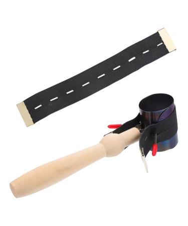 Gleavi 1 set of moxibusion stand Hand roller Chinese acupuncture point cupboard Moxibusion massage roll holder portable moxibus holder stainless steel coarse moxa body black 19.3x5.2cm