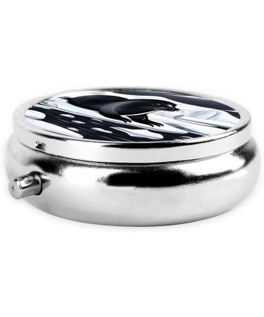 Seals On Iceround Pill Box - 3 Compartment Portable Organizer for Travel | Black Pill Storage - Buy Online on GoSupps.com