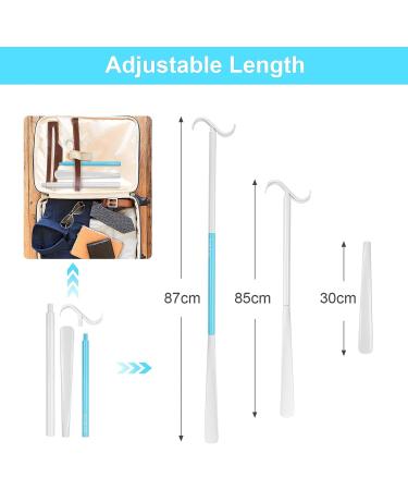 Antdvao Sock Aid Kit - Easy-to-Use Sock & Shoe Horn Support for Independent Living - White - Buy Online on GoSupps.com