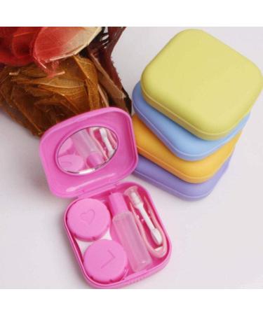 Lentil & Contact Lens Storage Container | Square Mini Box with Mirror | Perfect for Colored Contact Lenses | Stylish R Roze Design - Buy Online on GoSupps.com