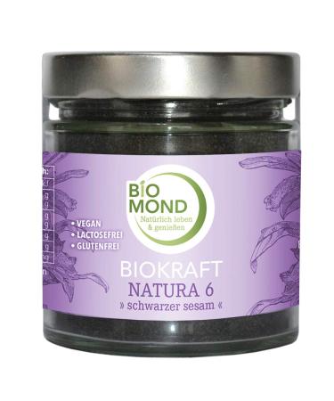 ORGANIC Black Sesame Protein ground Biokraft Natura No. *6* BIOMOND Tahini 200 g freshly ground