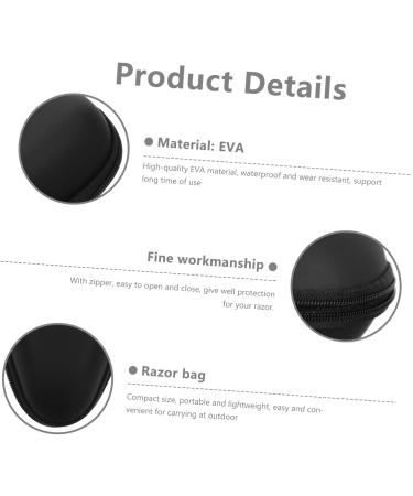Minkissy 8-Piece Razor Storage Bag - Portable Shaver Holder for Travel Electric Razor Case EVA Suitcase Organizer (19x9cm) - Perfect for Men - Buy Online on GoSupps.com