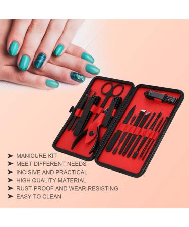 15pcs Stainless Steel Fingernail Clipper Set - Premium Manicure Tools for Dead Skin Removal | International Shipping Available - Buy Online on GoSupps.com