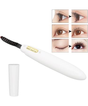 Verdant Touch Electric Eye Lashes Curler Heated Eyelash Curler Battery-Powered Electric Eye Lashes Curler Quick Heating Long Lasting Rechargeable White - Buy Online on GoSupps.com