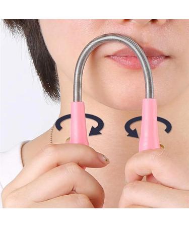 Ustnir Face Hair Remover - 4 Stainless Steel Manual Hair Removal Springs | Effective Facial Epilator Tool for Smooth Skin - Buy Online on GoSupps.com