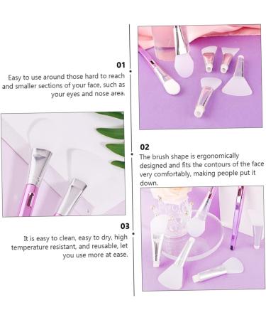 MAGICLULU 3 Sets Brush Set Facial Brush Makeup Brush Skin Care Tools for Facial Brush Silicone Beauty Brush Applicator Brush To Sleep Cosmetics Silica Gel - Buy Online on GoSupps.com