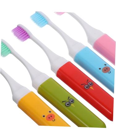 Ultechnovo 5-St Foldable Toothbrush - Portable Travel & Camping Toothbrush for Daily Use | Easy Clean Mouth Accessory - Buy Online on GoSupps.com