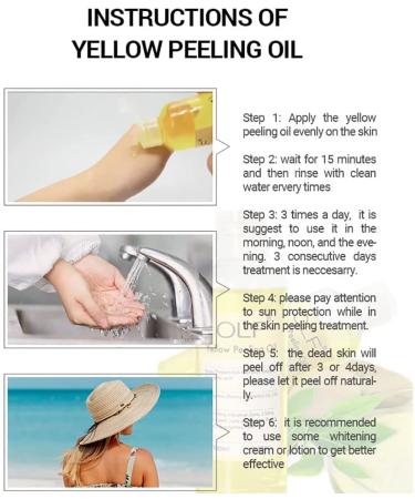 100ml Super Strong Yellow Peeling Oil - Brightening Scrub for All Skin Types | Unisex Body Care - Buy Online on GoSupps.com