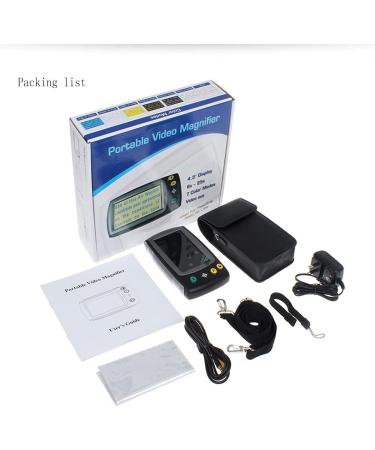 Portable Digital Magnifier Handheld Digital Magnifier Portable Handheld Digital Magnifier 4.3" LCD25X Magnification - Low Vision Electronic Vision Reading Aid - Buy Online on GoSupps.com
