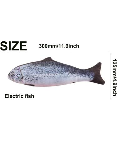 Jiuhao Floppy Fish Cat Toy Electric Fish Cat Catnip Toy Plush Simulation Fish Cat Toys for Indoor Cats Pets Flopping/Moving Cat Dog Fish Toy Kitten for Pillow Chew Bite Kick Cat Interactive Toy - Blue - Buy Online on GoSupps.com