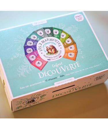 Les 2 Marmottes - "Discovery" box 72 Sachets - tasting 11 Infusions 1 Tea - Ideal as a gift - Wellness and Relaxation - Intro - Buy Online on GoSupps.com