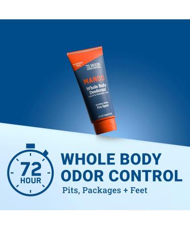 Mando Whole Body Deodorant For Men - XS Travel-Sized Invisible Cream Tube - 72-Hour Odor Control - Aluminum-Free Baking Soda-Free - 0.5 ounce Tubes (Pack of 2) - Bourbon Leather and Pro Sport Scents Pro Sport & Bourbon Leather 0.5 Ounce (Pack of 2) - Buy Online on GoSupps.com
