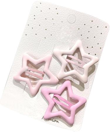 Star Hair Clips 3 Piece Hollow Star Hair Clips Women Hair Accessories for Thin Hair for Girl (Roseate) - Buy Online on GoSupps.com