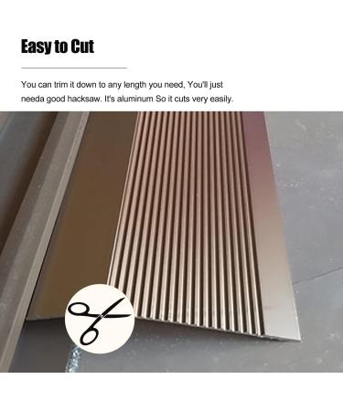 Floor Transition Strip 10cm Wide Aluminum Transitions Ramp Thresholds Reducer Bar for Wood/Laminate/Vinyl/Tile Floors (Color : Silver Size : Long 120cm/47.2in) Silver Long 120cm/47.2in - Buy Online on GoSupps.com