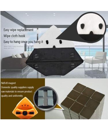 Double Side Magnetic Window Cleaner Magnetic Glass Wiper Cleaner Window Cleaning Brush Glass Wiper with Safety Pillar for Home Windows Car Windows - Buy Online on GoSupps.com