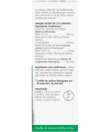 A.Vogel Goodnight Organic Natural Sleep-Aid | Non-Habit Forming Sleep Sticks Made From Lactuca Sativa Lemon Balm L-tryptophan and Magnesium | Dissolvable Granules | 14 x 2g Sachets - Buy Online on GoSupps.com